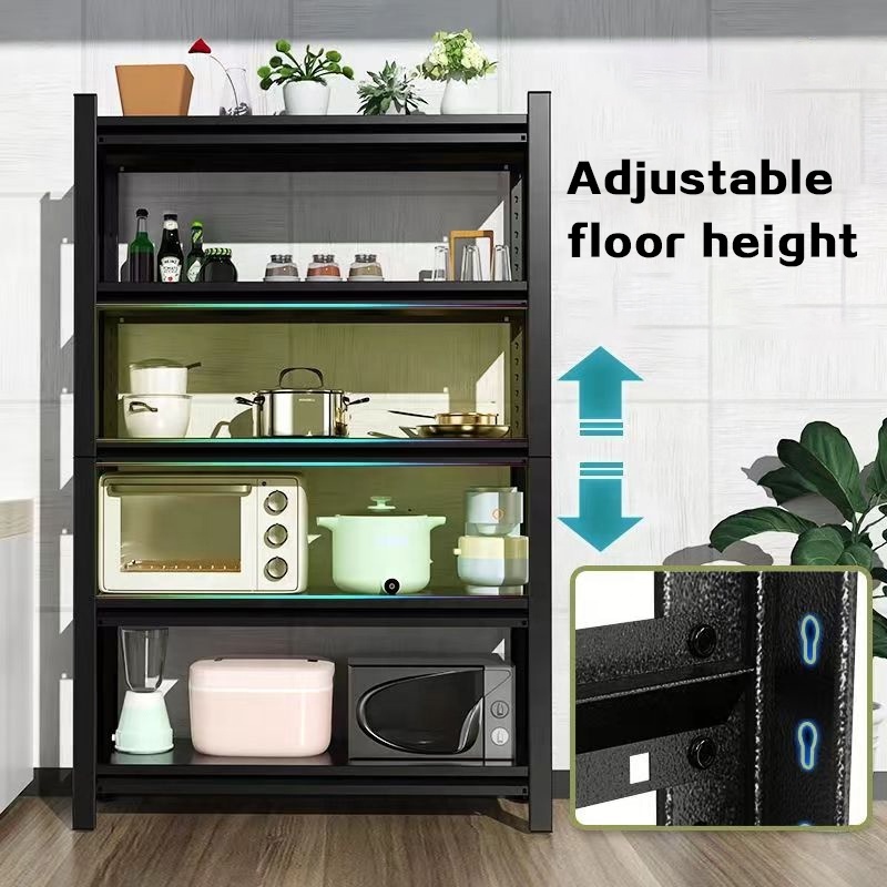 Wholesale Easy to Assemble multilayer Boltless Racking Shelves Steel Stacking Storage Shelf Racks for Garage Kitchen Iron