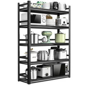 134 50*30*160 Kitchen shelves Floor to floor multi-layer microwave oven Multi-functional storage balcony storage shelves