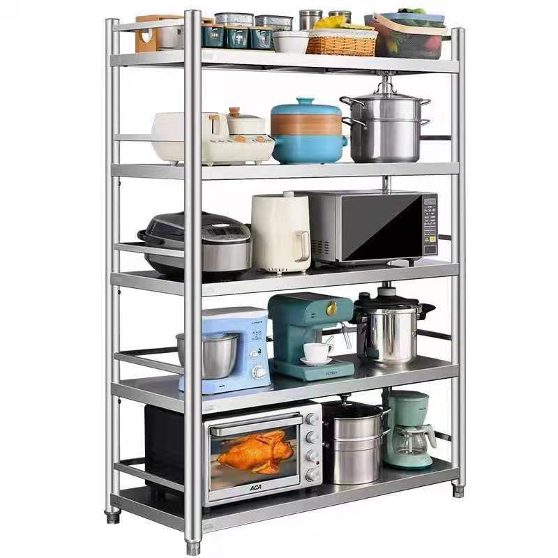 837 100 * 30 * 175 stainless steel fence multi-layer shelf home balcony kitchen office shelving