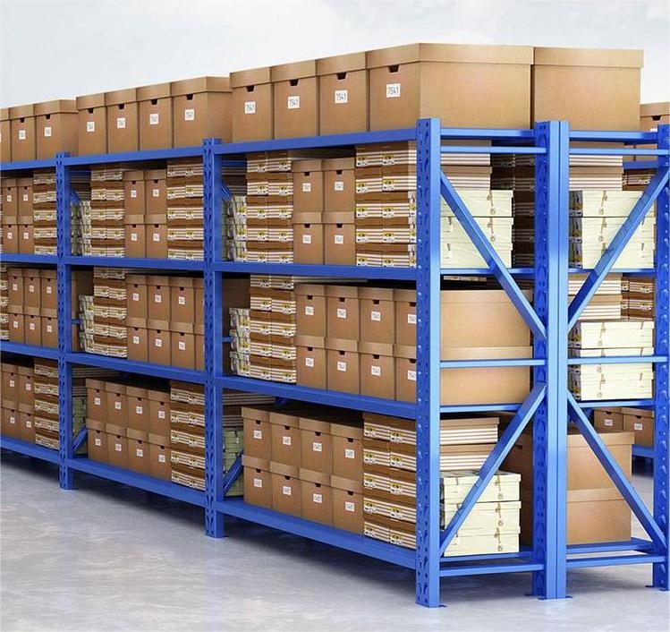 Heavy-duty storage shelves Multi-layer steel  Basement warehouse cargo shelves commercial supermarket storage display shelves