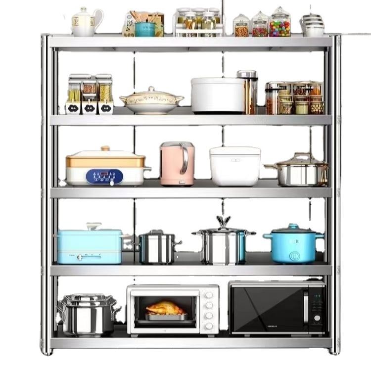 789 180 * 30 * 175 stainless steel appliances kitchen floor multi-layer pot frame multi-functional home shelves