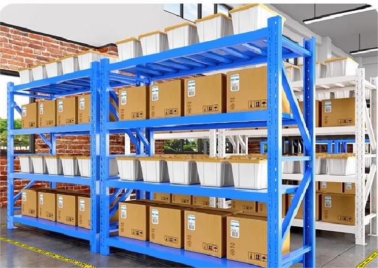 Heavy-duty storage shelves Multi-layer steel  Basement warehouse cargo shelves commercial supermarket storage display shelves