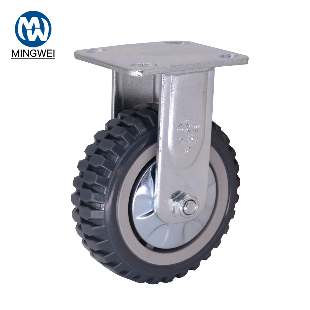 Professional Manufacturer Heavy Duty 250Kg Pvc 6 Inch Locked Retractable MW Caster Wheel