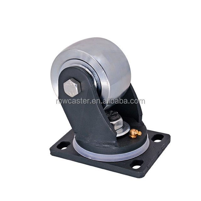 MW factory 8 inch  200mm 3 tons  metal  trolley swivel brake  heavy duty caster wheel wholesales for machine