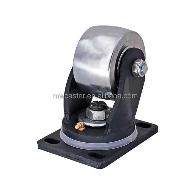 MW factory 8 inch  200mm 3 tons  metal  trolley swivel brake  heavy duty caster wheel wholesales for machine