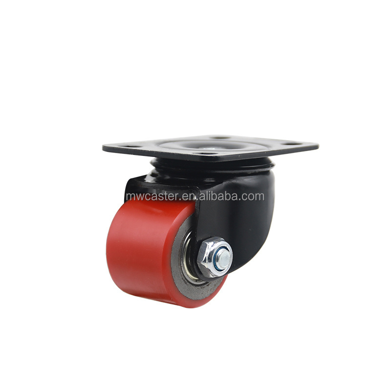 MW caster Load Capacity 250kg 2 inch Machine Low Gravity Nylon Caster 50mm Iron Core PU heavy duty Caster Wheel