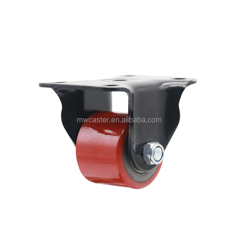 MW caster Load Capacity 250kg 2 inch Machine Low Gravity Nylon Caster 50mm Iron Core PU heavy duty Caster Wheel