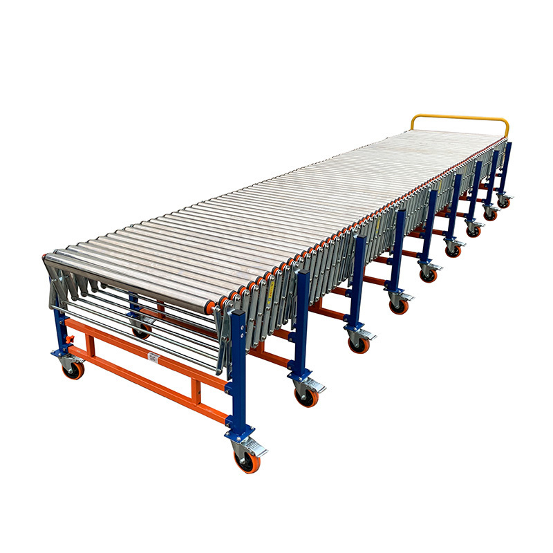 Roller Conveyor Production Line Heavy Duty Powered Mini Feeder Small Portable Machine Turning Heat Flexible Roller Conveyor