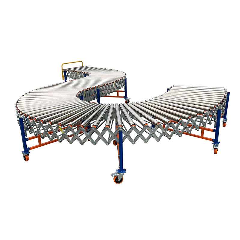 Motorised Conveyor Drum Equipment Mini Plastic Adjustable Leg For Flexible Expandable Roller Price Roller Conveyor System