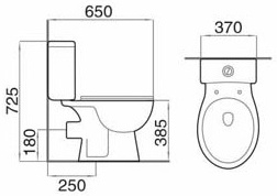 South african wholesale modern bathroom toilet and sink set washdown wc automatic toilet set