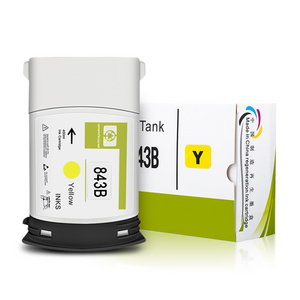 MWEI Full with Pigment Ink 4 Colors for HP 843B 843 B Ink Cartridge for HP Pagewide XL 4000 4100 4500 5000 5100 Printer