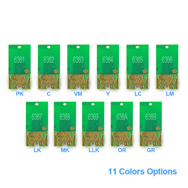 MWEI T6361 - T6369 T636A T636B Reset Ink Cartridge Chip For Epson Stylus Pro 9900 7890 9890 7900 Printer