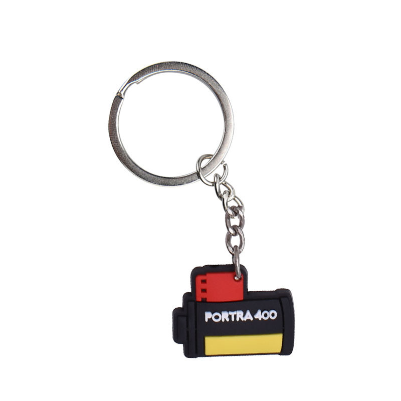 Creative And Environmentally Friendly Simple Soft Rubber Keychain Customized Cartoon Logo Camera Pvc Soft Rubber Keychain