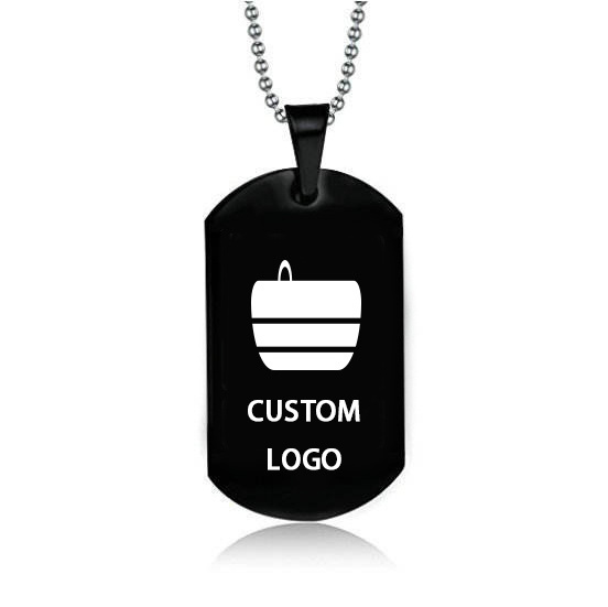 Stainless Steel Blank Dog Tag Custom Logo Anti Loss Metal Tag Pendant Cheap Metal Dog Tag