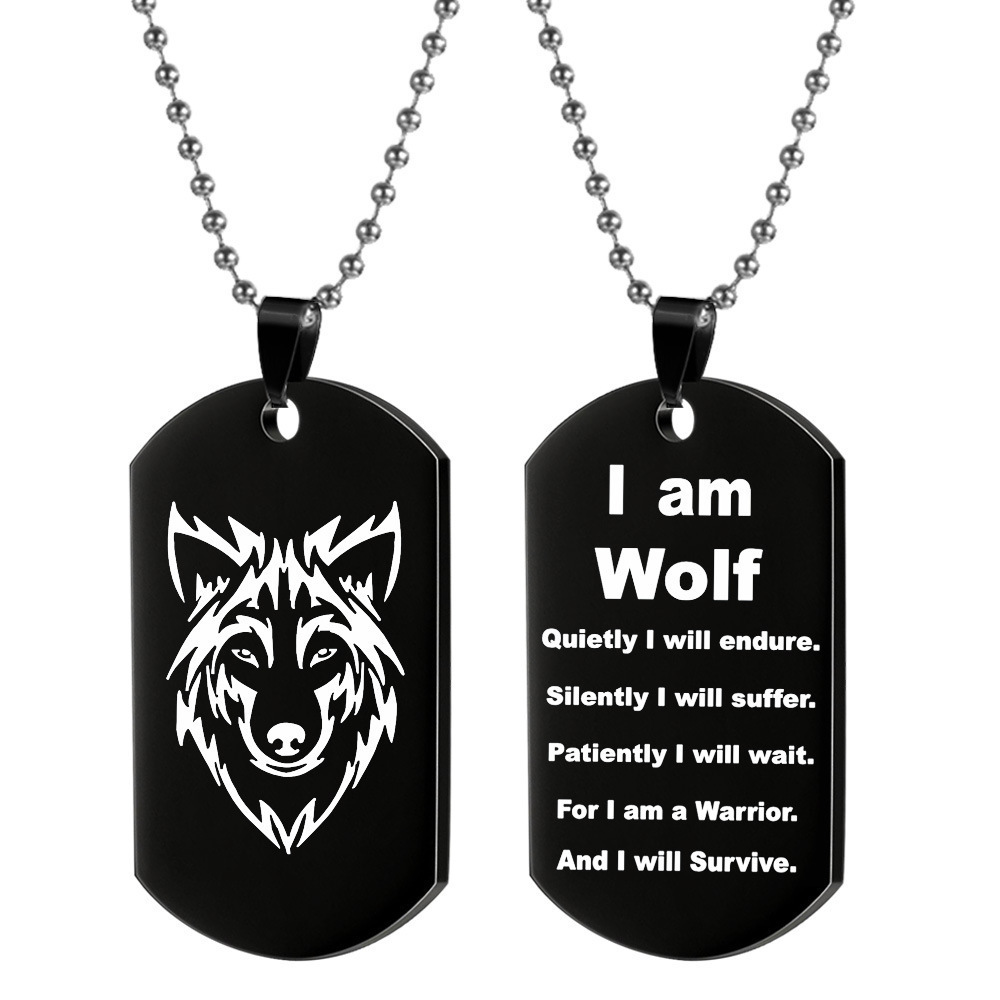 Stainless Steel Blank Dog Tag Custom Logo Anti Loss Metal Tag Pendant Cheap Metal Dog Tag