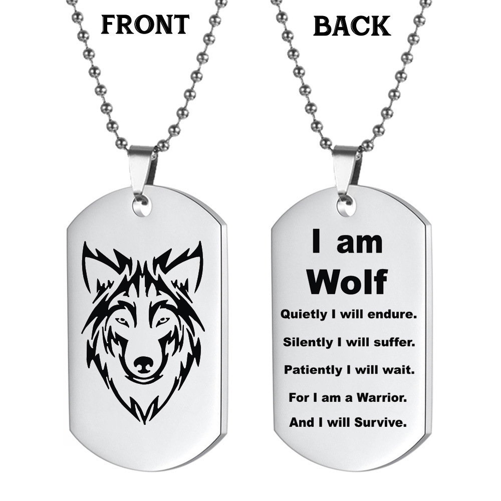 Stainless Steel Blank Dog Tag Custom Logo Anti Loss Metal Tag Pendant Cheap Metal Dog Tag