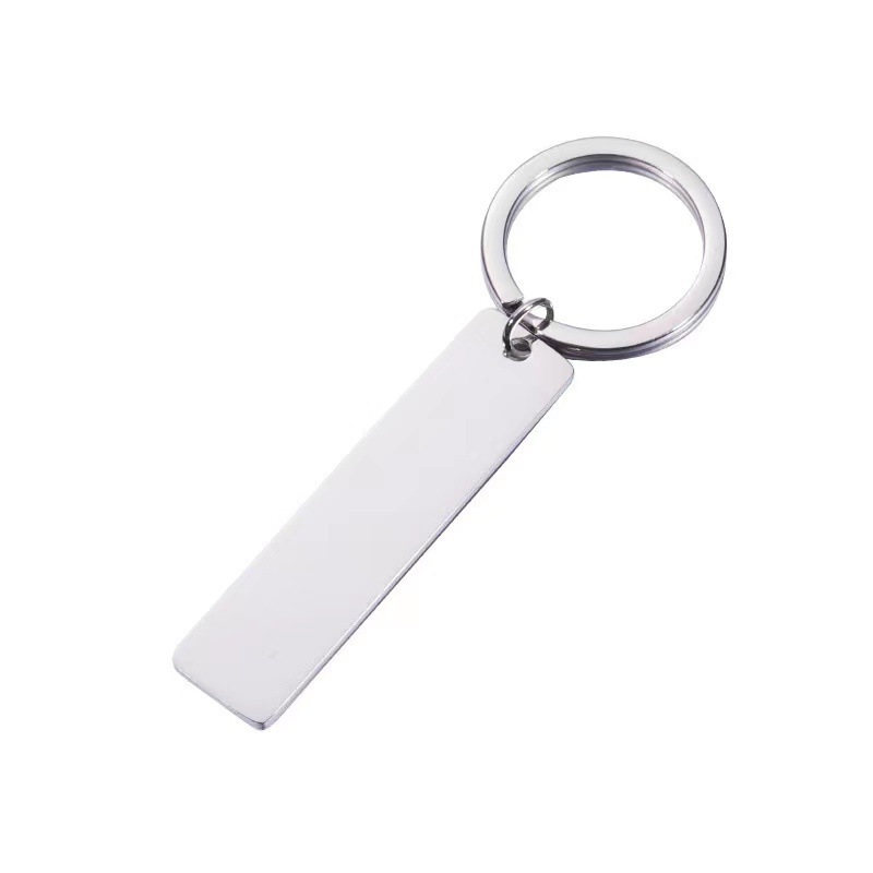 Metal Keychain Logo Blank Keychain Creative Design Drip Oil Dynamic Blank Laser Lettering Metal Zinc Alloy Key Chain