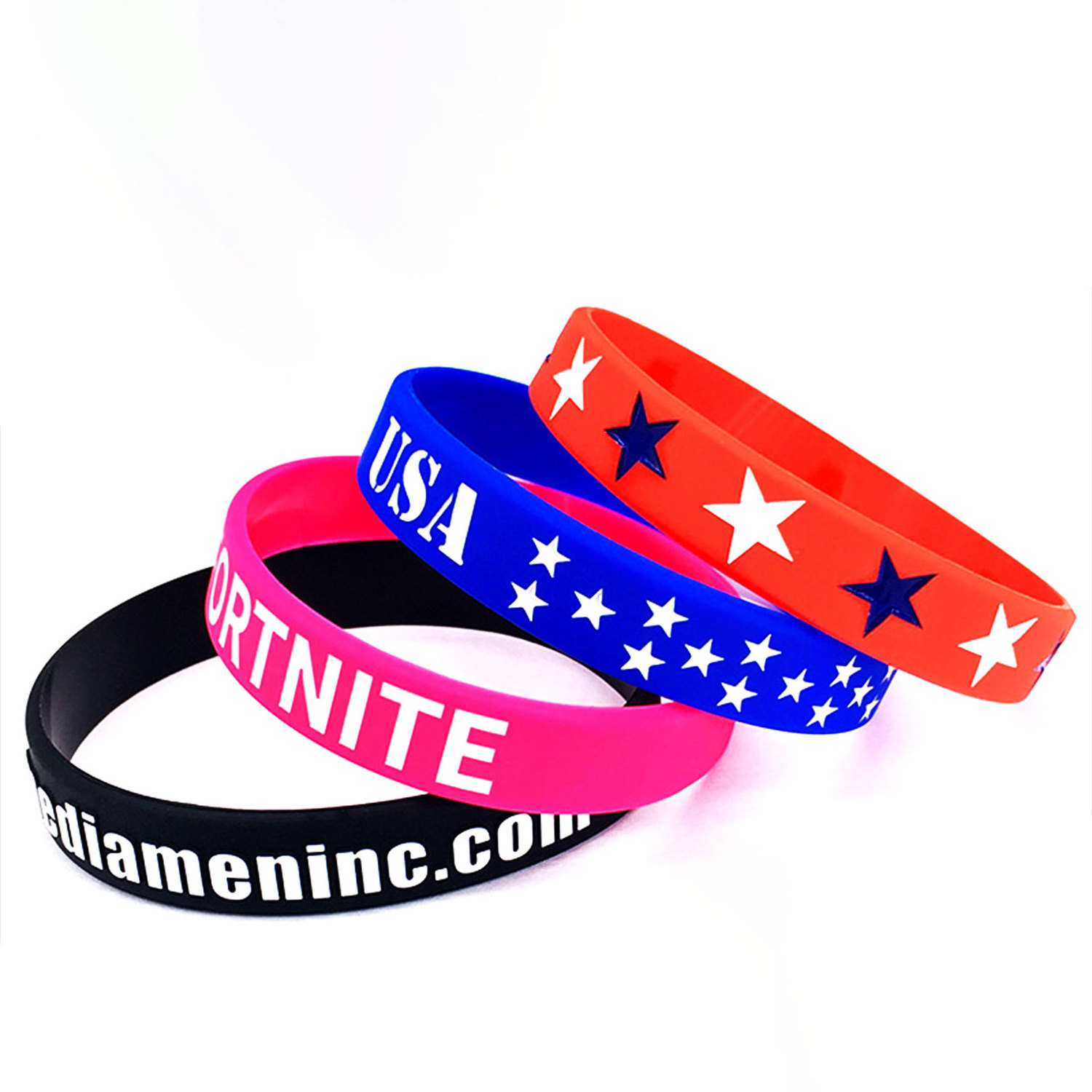 Free Design Custom Sports Wristband High Quality Rubber Bracelet Elastic Silicone Wristband