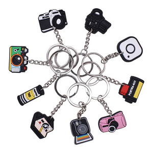 Creative And Environmentally Friendly Simple Soft Rubber Keychain Customized Cartoon Logo Camera Pvc Soft Rubber Keychain