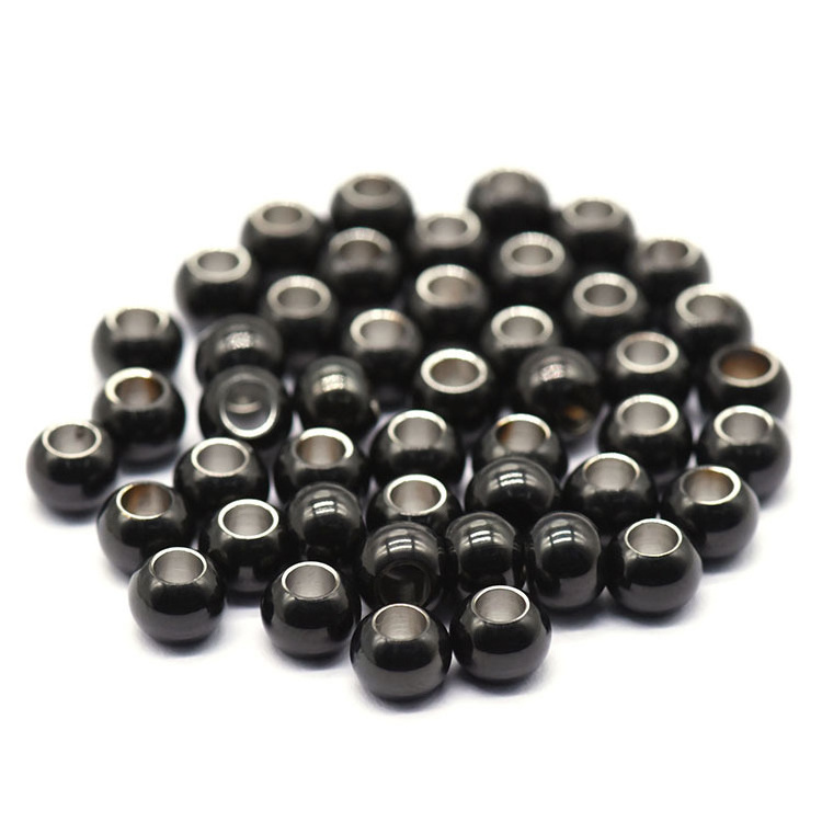 2/3/4/5/6/8/10/12mm Loose Bead Gold Silver Plated Spacer Bead 316L Stainless Steel Beads for Jewelry Findings & Components