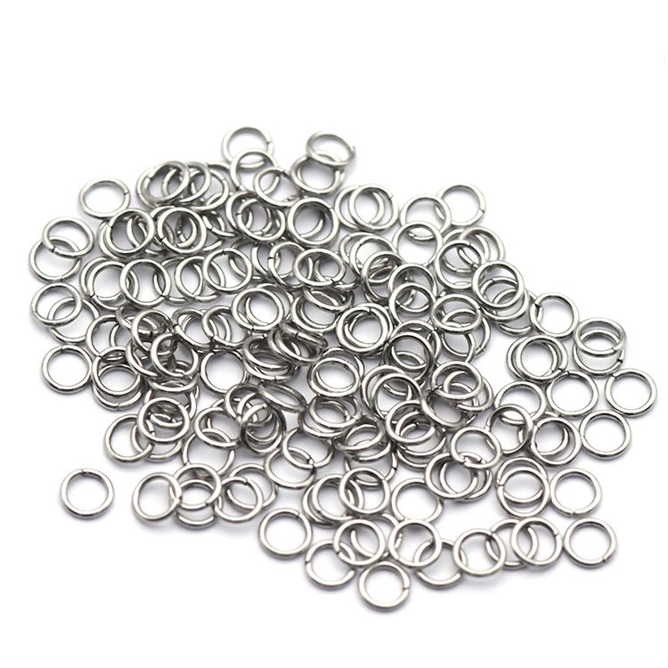 2021 Top Selling 316L Stainless Steel Jump Rings Split Ring Connectors Open/Closed Jump Rings for Jewelry Findings & Components