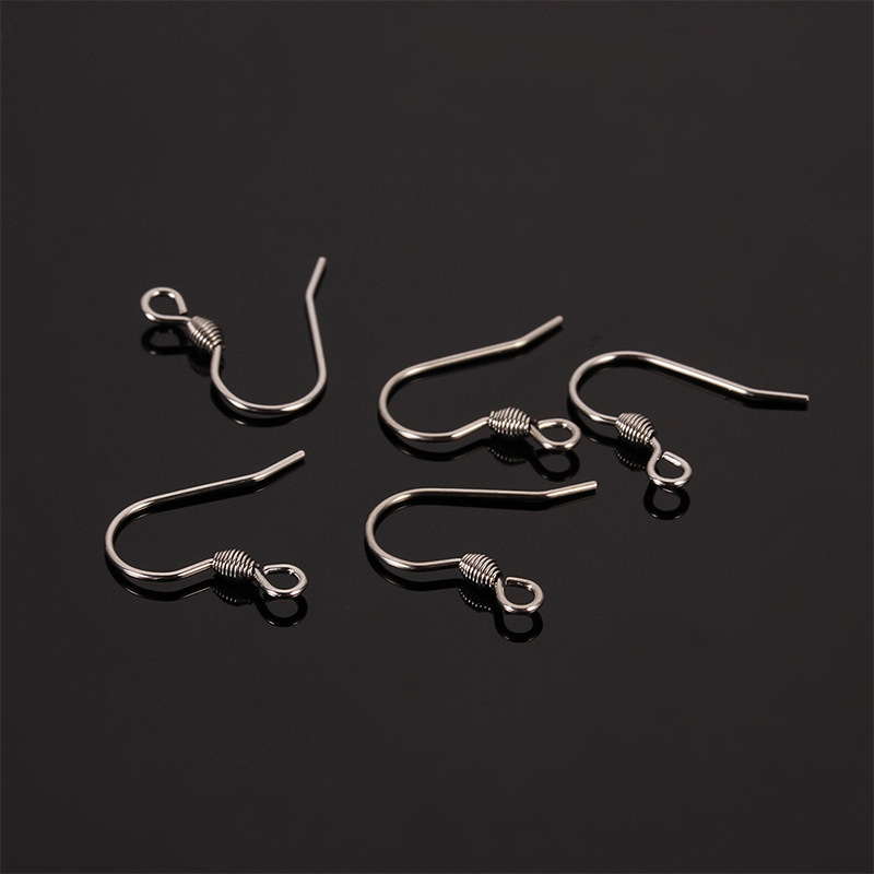 Wholesale Silver Rose Gold Plated Stainless Steel Earring Hooks Ear Wires for Jewelry Findings & Components DIY Accessories