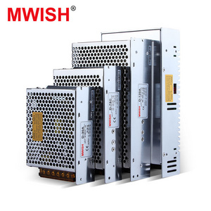 MWISH LRS-500-24 LED Drivers 20A 24V 500W power supply switching 24VDC LED Transformer