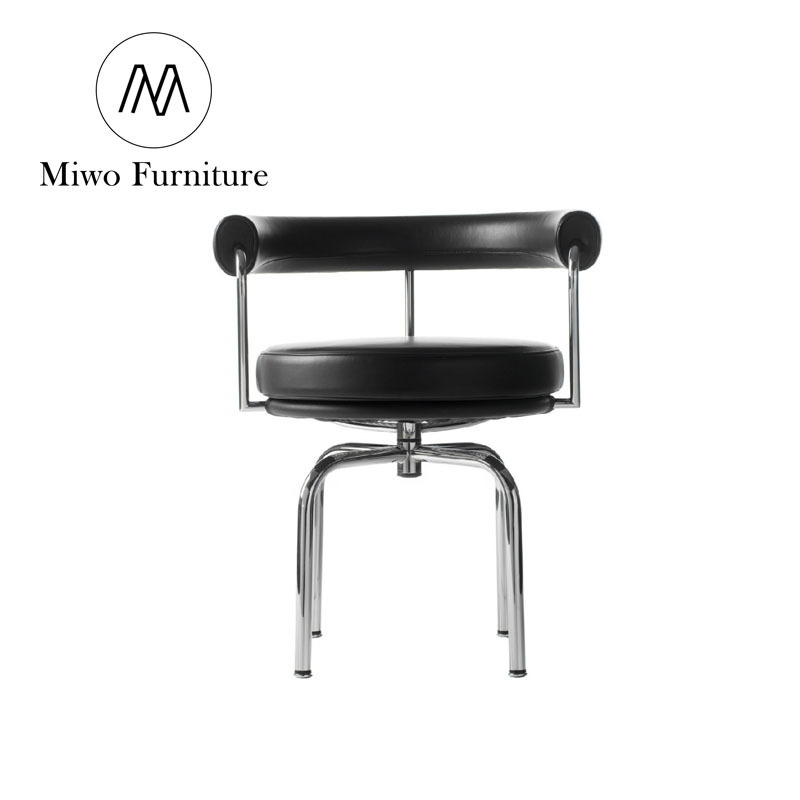 swivel modern leather lounge coffee shop canteen armrest chair swivel round lounge chair live room furniture kids' chair