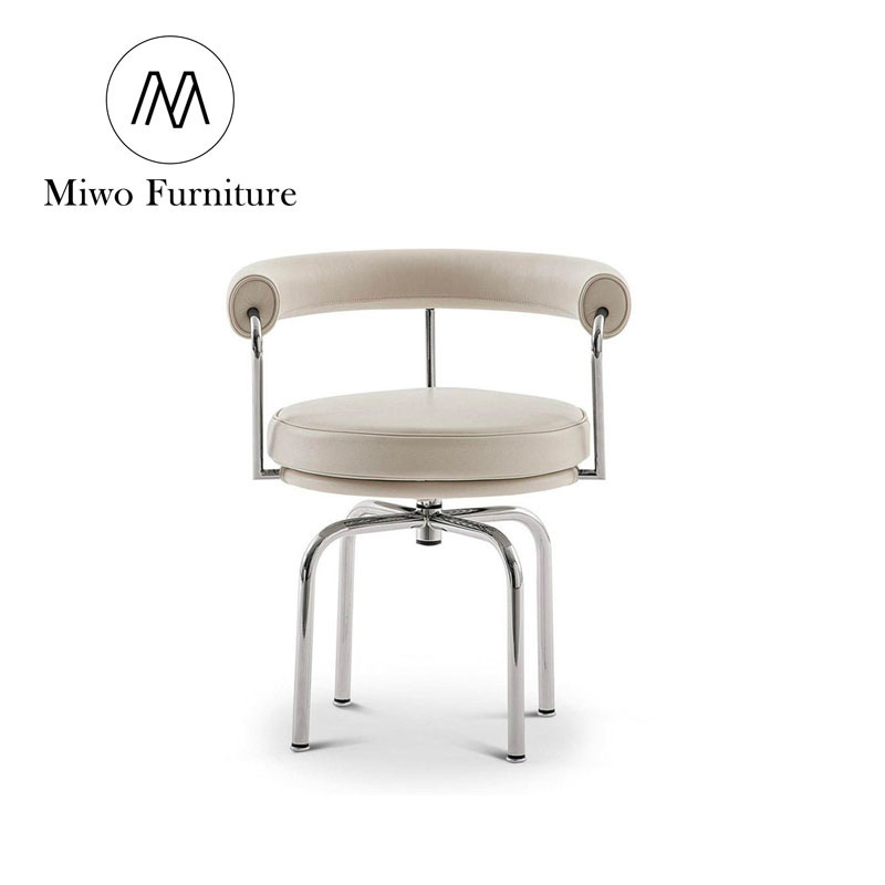 swivel modern leather lounge coffee shop canteen armrest chair swivel round lounge chair live room furniture kids' chair