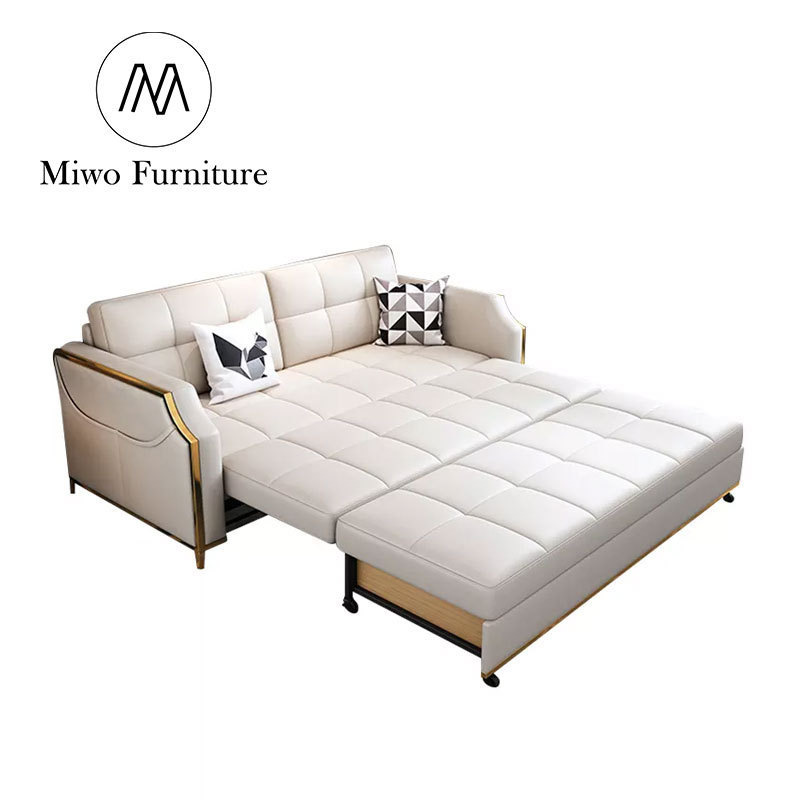 High Quality Modern Pull Out Convertible Folding Couch With Storage Luxury Multifunction Sofa Cum Bed