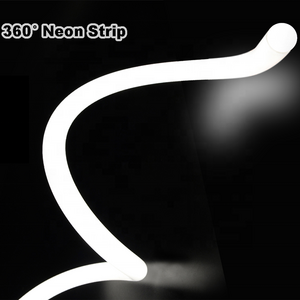 Flexible Led Strip Light Diffuser Neon Light 360 Degree Luminous Round 360 Silicone Tube Led Rope Light