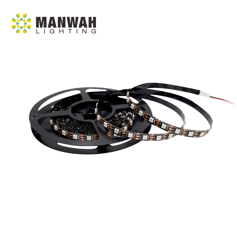 Manwah Lighting DC5V Ws2812b Ws2811 Addressable Led Strip 80 Light Strings SMD5050 Flexible LED Strip 115 Color Changing Copper