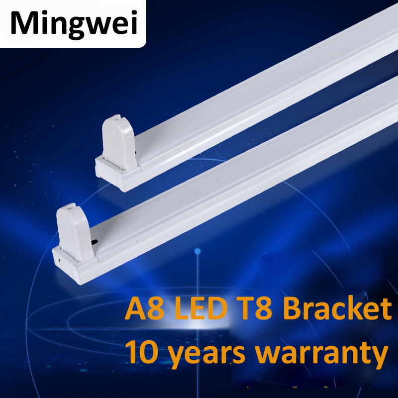 A5 LED T8 2X36W 1X36W 2X18W 1X18W Iron Body Mirrored Finish Aluminum Reflector Fluorescent Lighting Fixture Led bracket