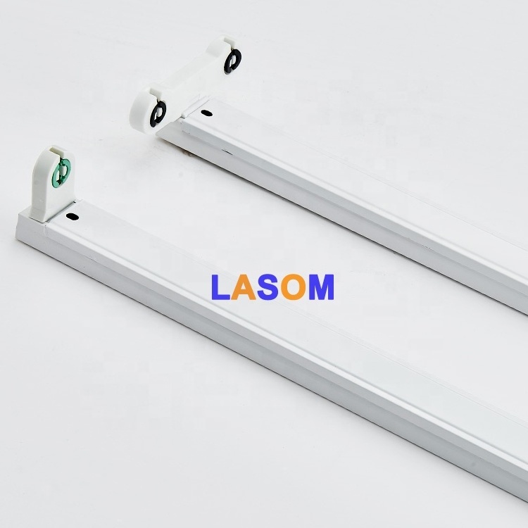 Led Fixture High Quality 0.3mm 0.35mm thickness 1.2M 0.6M 2ft 4 ft LED Double T8 Bracket LED T8 Fixture LED Fitting led light