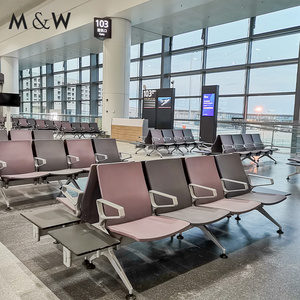 M&W Foshan hot sale beauty salon waiting chair clinic waiting chair beam hospital seating airport chair