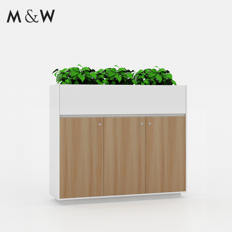 New design wooden door book shelves cupboards locker drawer storage wood planter office furniture file cabinet