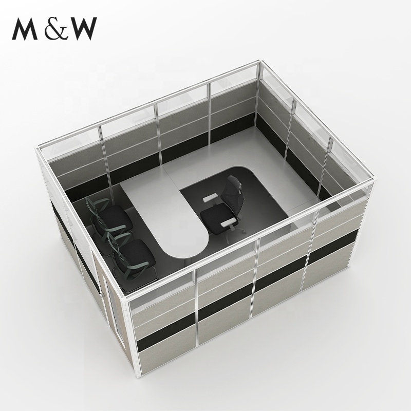 M&W All Sizes Available office furniture used Aluminum frame dividers partition office room cubicle workstation