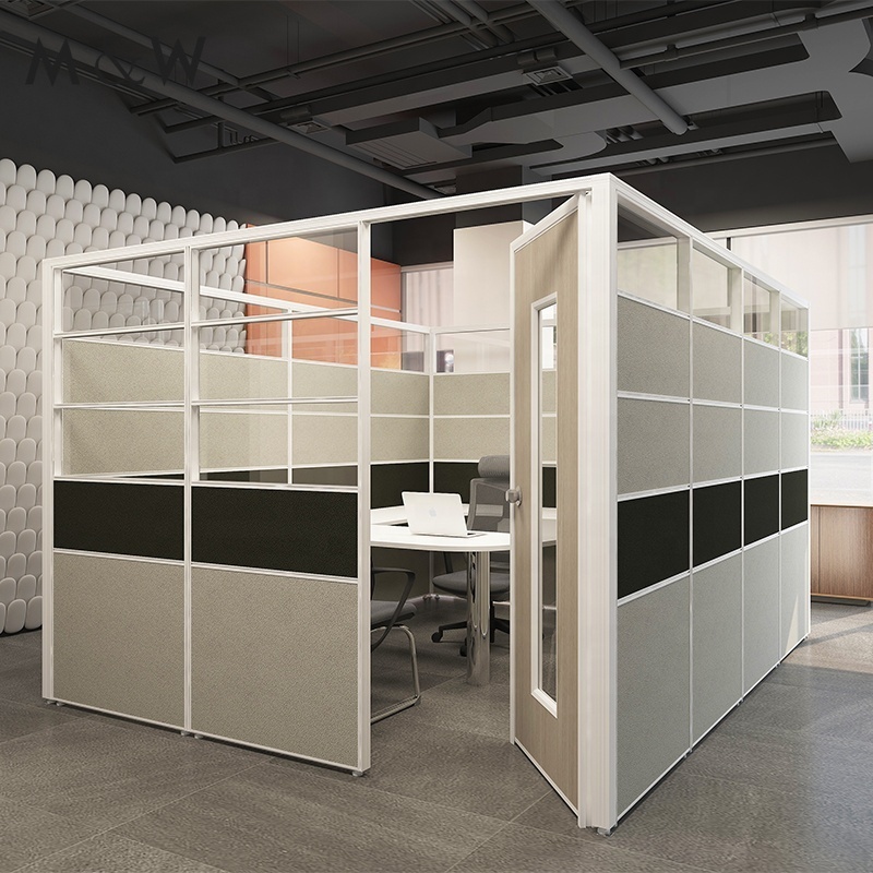 M&W All Sizes Available office furniture used Aluminum frame dividers partition office room cubicle workstation