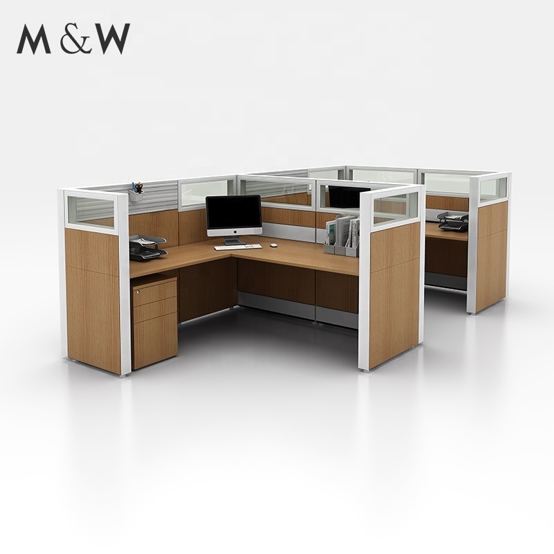 New Arrival Workstation Sound Proof Small Single Semi Circle Desk Sale Room Screen Divider Office Cubicle