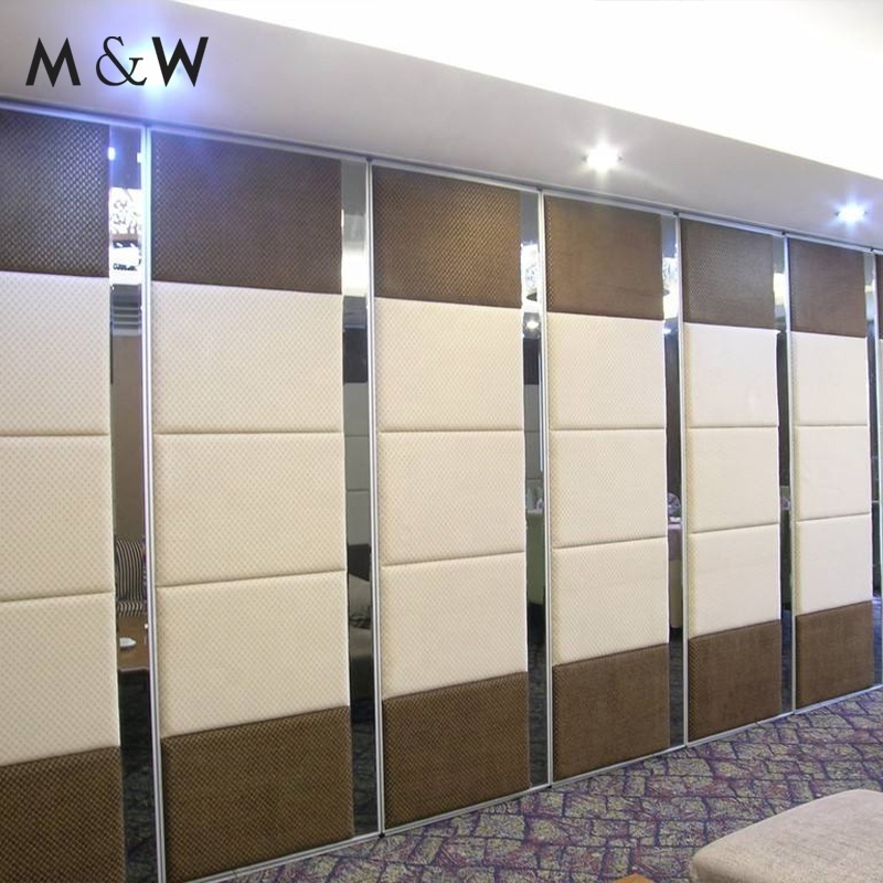 M&W Movable Door Hotel Removable Moveable Partition System Banquet Hall Temporary Collapsible Wall Mobile Wall Partitions