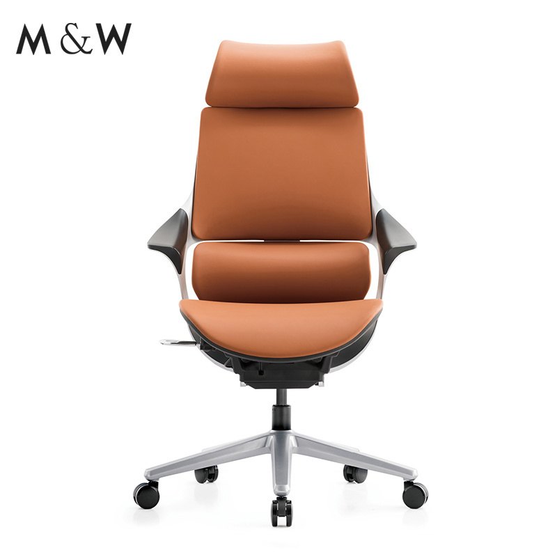 M&W manager office chair furniture ergonomic PU office desk boss executive chair with lumbar support