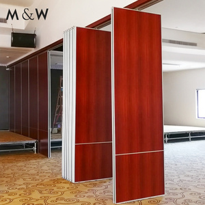 M&W Movable Door Hotel Removable Moveable Partition System Banquet Hall Temporary Collapsible Wall Mobile Wall Partitions