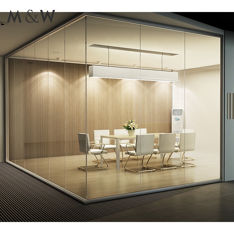 Factory Aluminium Frame Glass Wall Partition Price Office Furniture