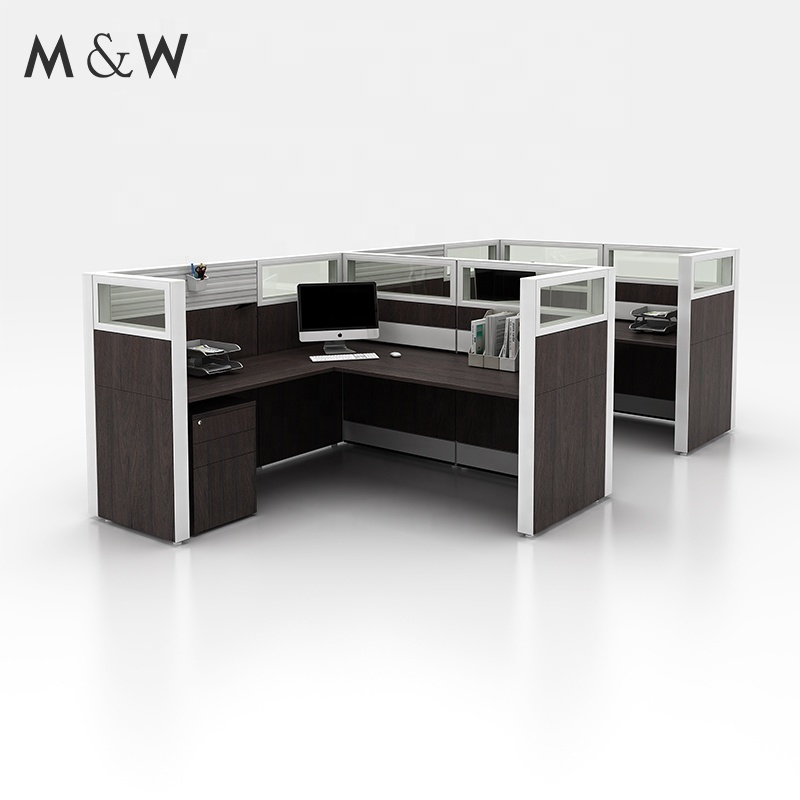 New Arrival Workstation Sound Proof Small Single Semi Circle Desk Sale Room Screen Divider Office Cubicle