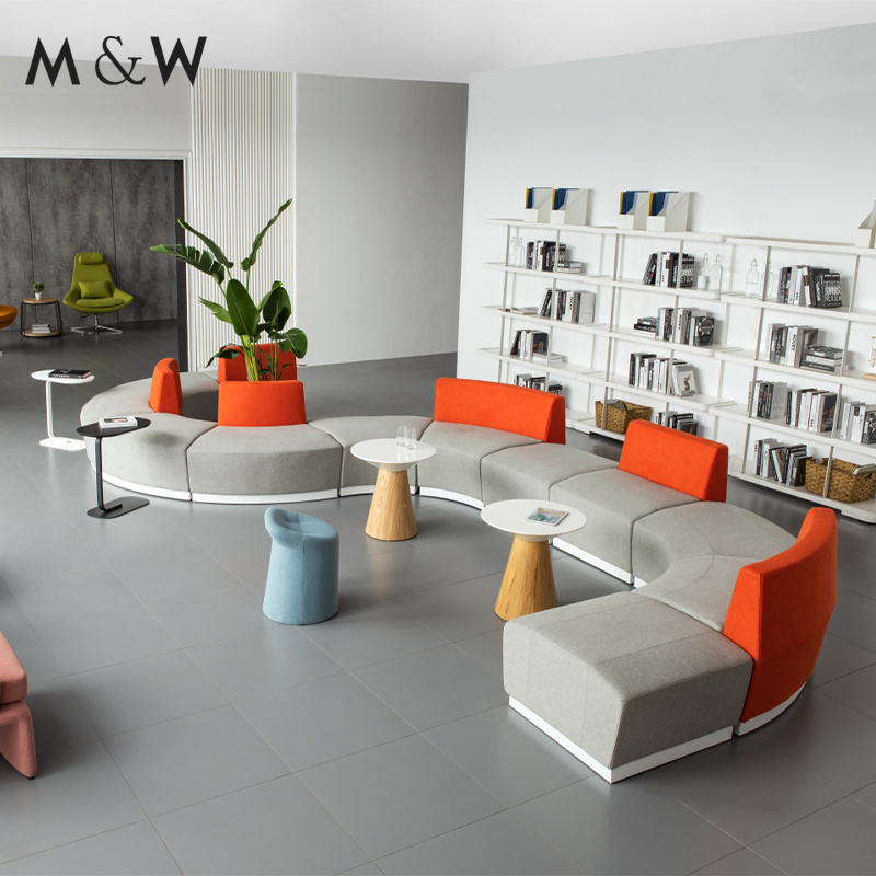 M&W Modern Office Sofa Luxury Modular Sectional sofa set furniture