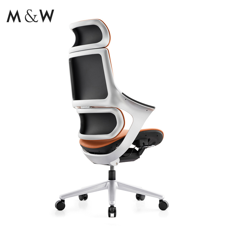 M&W manager office chair furniture ergonomic PU office desk boss executive chair with lumbar support