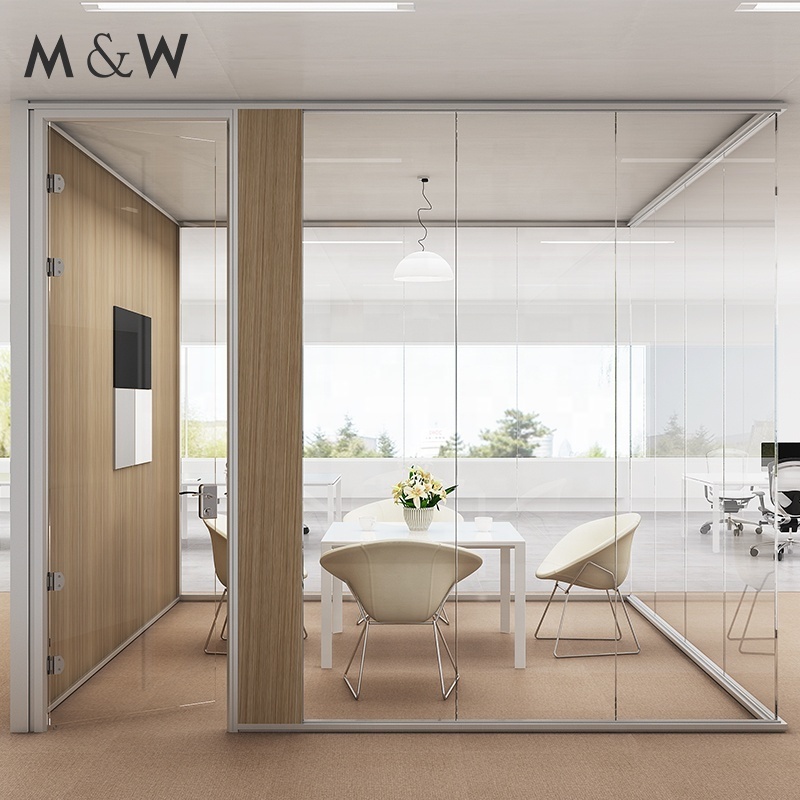 Factory Aluminium Frame Glass Wall Partition Price Office Furniture