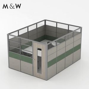 M&W All Sizes Available office furniture used Aluminum frame dividers partition office room cubicle workstation