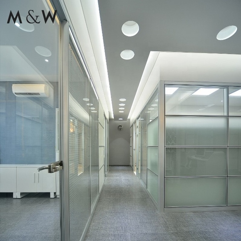 New Product Soundproof Price Office Design Glass Cubicle Wall Glass Partition Wall