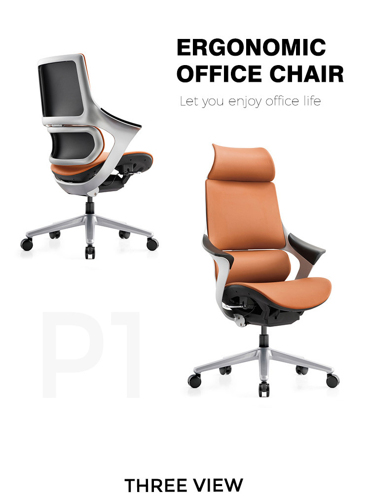 M&W manager office chair furniture ergonomic PU office desk boss executive chair with lumbar support